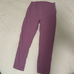 Purple lululemon 2 layer Align leggings
